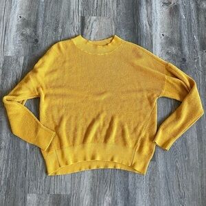 BP. Nordstrom Knit Ribbed Yellow Sweater, size small
